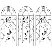 Plant Climbing Racks 3 pcs Black