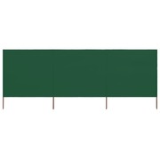 3-panel Wind Screen Fabric 400x160 cm Green
