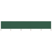 5-panel Wind Screen Fabric 600x80 cm Green