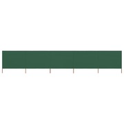 5-panel Wind Screen Fabric 600x160 cm Green