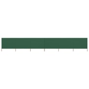 6-panel Wind Screen Fabric 800x120 cm Green