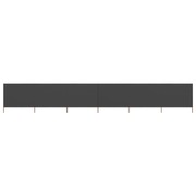 6-panel Wind Screen Fabric 800x120 cm Anthracite