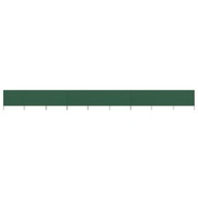 9-panel Wind Screen Fabric 1200x80 cm Green