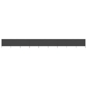 9-panel Wind Screen Fabric 1200x80 cm Anthracite