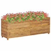 Planter Recycled Teak and  Steel