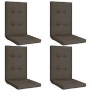 Garden Chair Cushions 4 pcs Anthracite 120x50x5 cm
