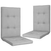 Garden Chair Cushions 2 pcs Grey 120x50x5 cm
