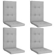 Garden Chair Cushions 4 pcs Grey 120x50x5 cm