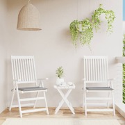 Garden Chair Cushions 2 pcs Grey 50x50x3 cm