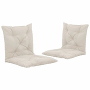 Swing Chair Cushions 2 pcs Cream 50 cm Fabric
