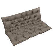 Cushion for Swing Chair Taupe 120 cm Fabric
