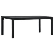 Coffee Table Black HDPE Wood Look