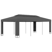 Gazebo with Double Roof 3x6 m Anthracite