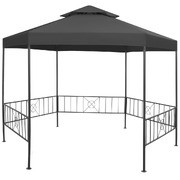 Garden Gazebo 323x275x265 cm Anthracite