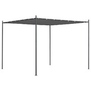 Gazebo with Flat Roof 3x3x2.4 m Anthracite