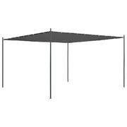 Gazebo with Flat Roof 4x4x2.4 m Anthracite