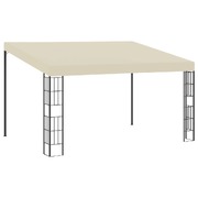 Wall-mounted Gazebo 3x4 m Cream Fabric