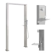 Shower Panel System Stainless Steel Double Jets
