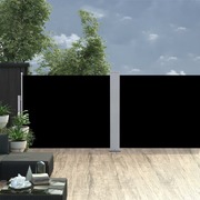 Retractable Side Awning,  Black 