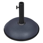 Parasol Base 11 kg Dark Grey Steel and Cement