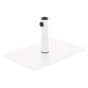 Parasol Base White Steel 15 kg