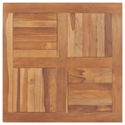 Table Top Solid Teak Wood Square 80x80x2.5 cm