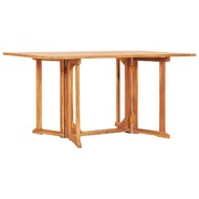 Folding Butterfly Garden Table 150x90x75 cm Solid Teak Wood