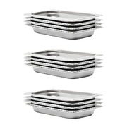 Gastronorm Containers 12 pcs GN 1/3 40 mm Stainless Steel
