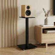 Speaker Stands Tempered Glass Single Pillar 2pc | EXTG