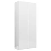 Storage Cabinet High Gloss White Chipboard