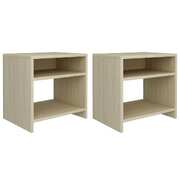 Bedside Cabinets 2 pcs Sonoma Oak 40x30x40 cm Chipboard