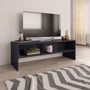 TV Cabinet High Gloss Grey 120x40x40 cm Chipboard