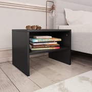 Bedside Cabinet Black 40x30x30 cm Chipboard