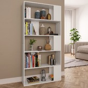 Book Cabinet/Room Divider White  Chipboard