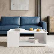 White Coffee Table Engineered Wood 90x50cm | EXTG