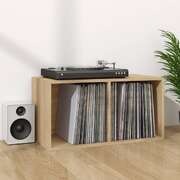 Vinyl Storage Box Sonoma Oak Chipboard