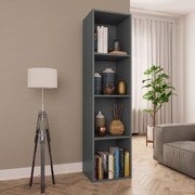 Book Cabinet/TV Cabinet  Grey Chipboard