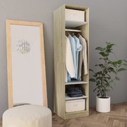 Wardrobe White and Sonoma Oak  Chipboard