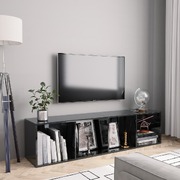 Book Cabinet/TV Cabinet High Gloss Black 