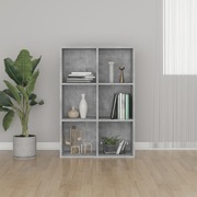 Book Cabinet/Sideboard Concrete Grey 66x30x97.8 cm Chipboard