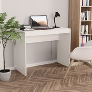 Office Desk White Engineered Wood