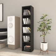 CD Cabinet Black Chipboard
