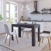 Dining Table High Gloss Grey 