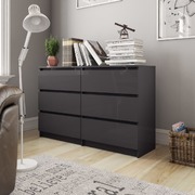 Sideboard High Gloss  Grey Chipboard