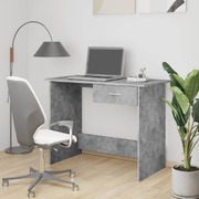Desk Concrete Grey 100x50x76 cm Chipboard