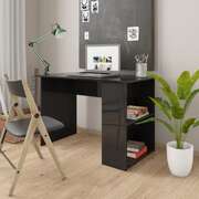 Desk High Gloss Black Chipboard