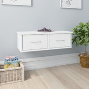 Wall-mounted Drawer Shelf White  Chipboard