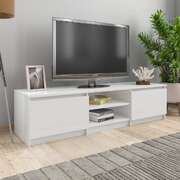 TV Cabinet High Gloss White, Chipboard