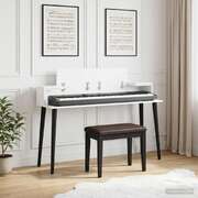 Studio Desk White Engineered 130x36x19.5cm