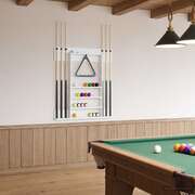 Billiard Cue Stand Engineered Wood White 93x12x103cm